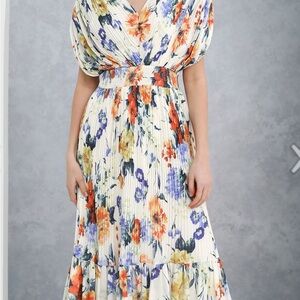 Elegant Floral Print Maxi Dress